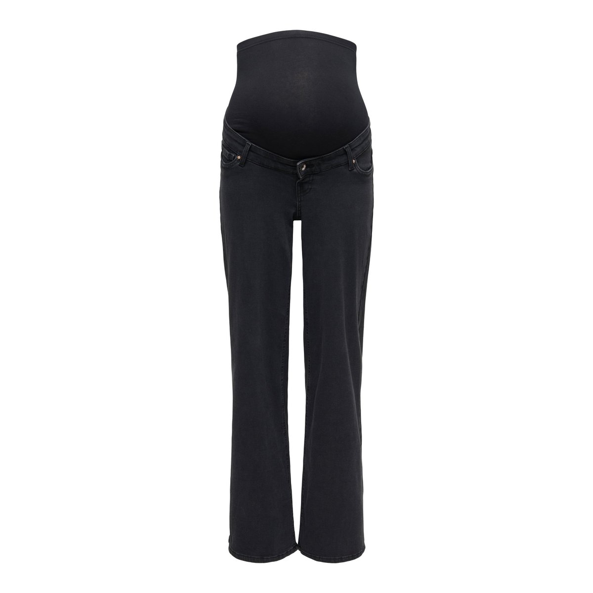 Jean À Jambe Large washed black, ONLY