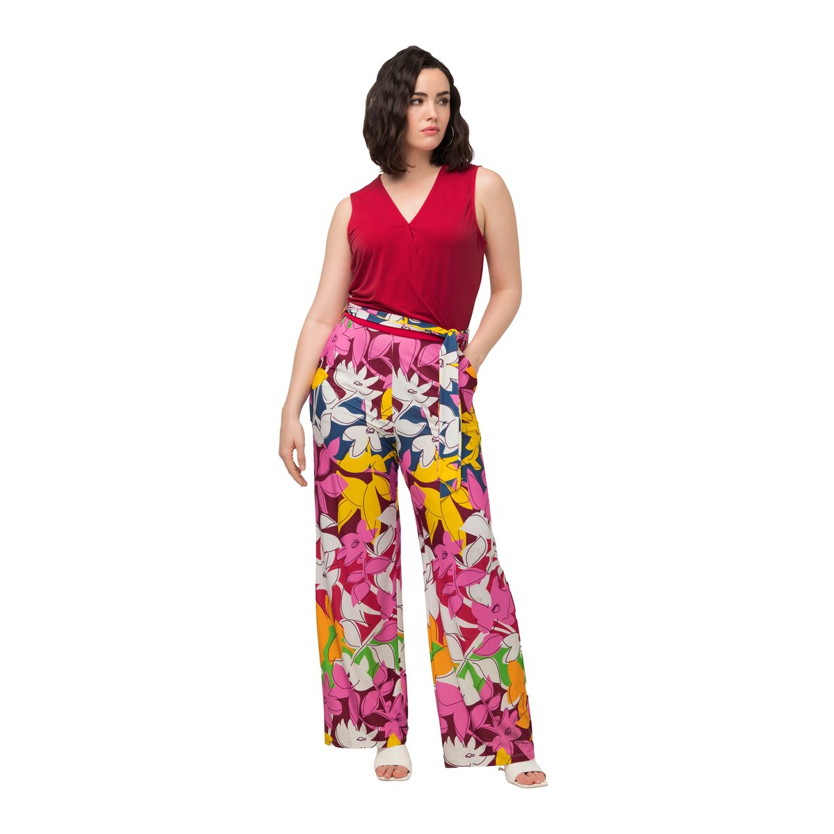 Combinaison en jersey large sans manches litchi, ULLA POPKEN