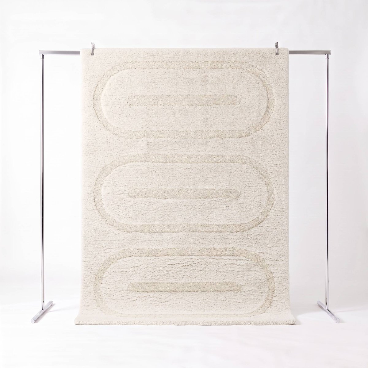Tapis intérieur rectangulaire contemporain MAE crème, SWEEEK