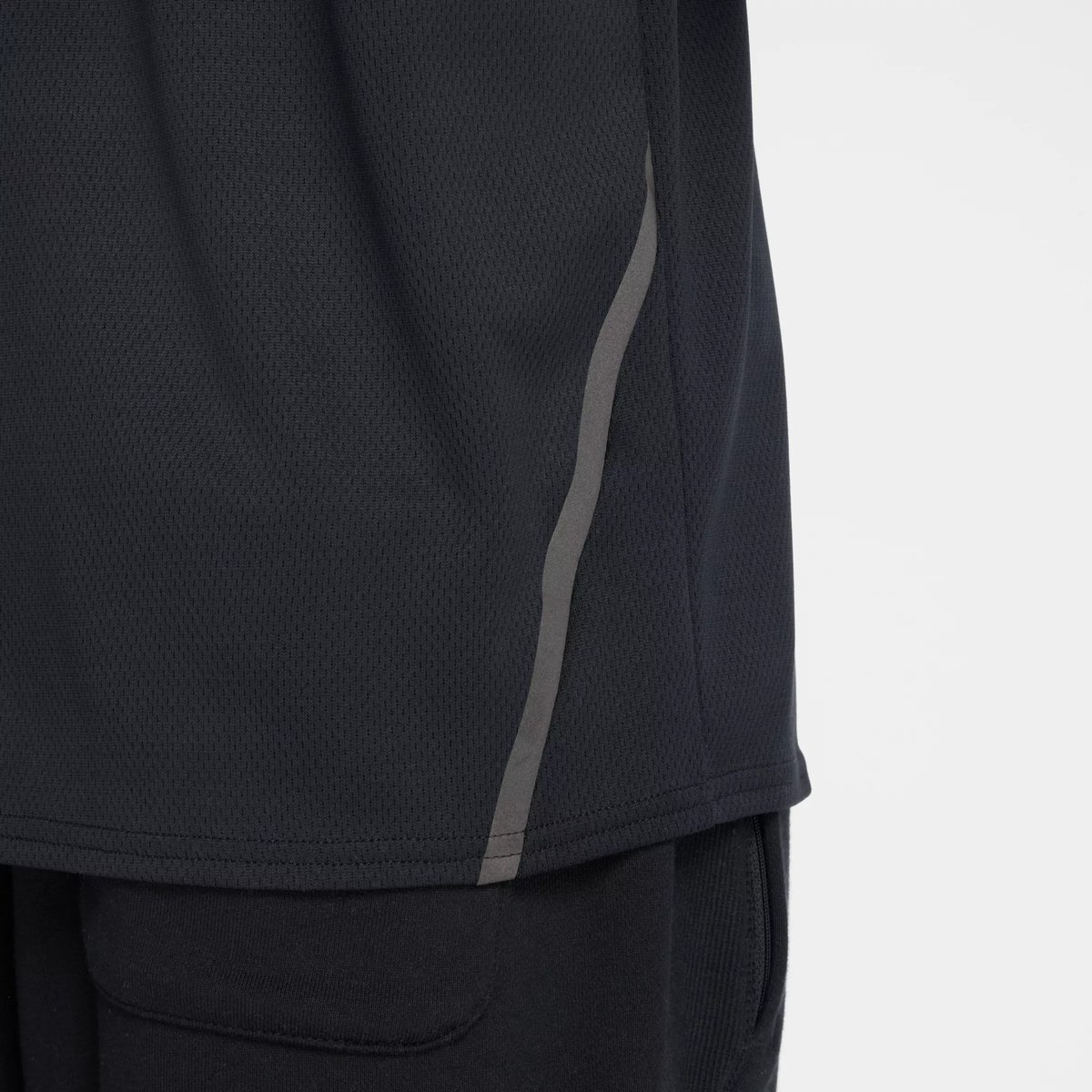 Utility Knit 1/4 Zip T-shirt col montant manches courtes. gris - yst, NEW BALANCE