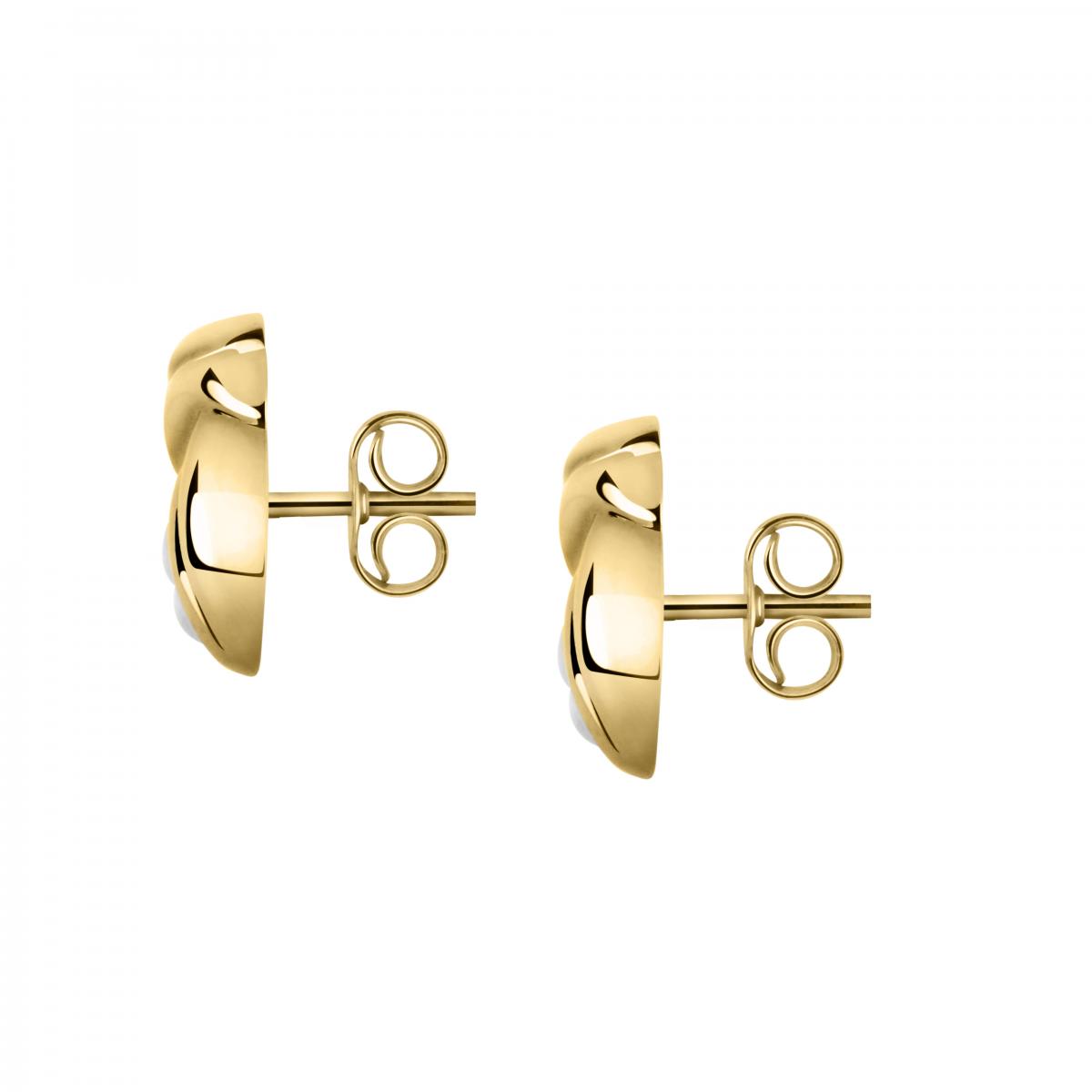 Boucles D'oreilles En Or Jaune 750 Classic or jaune, BLUESPIRIT