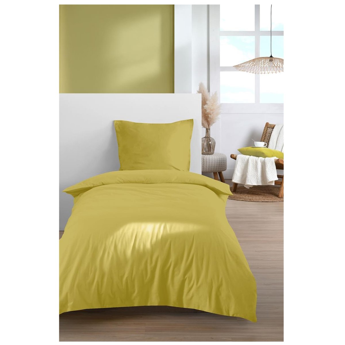 Parure de lit Collection Cocon moutarde, EDEN