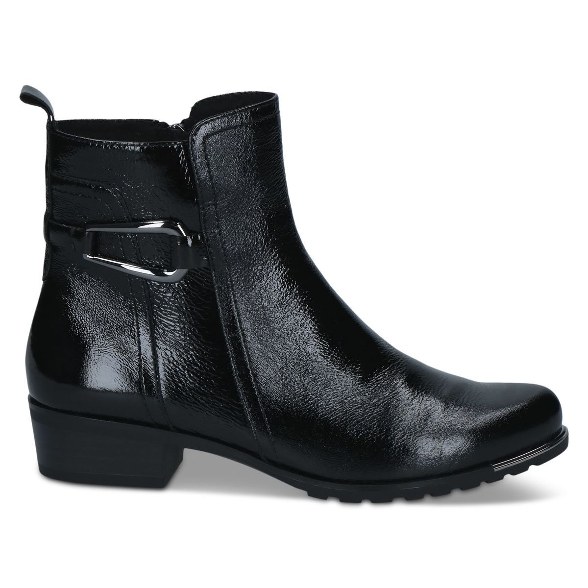 Bottine en cuir noir mat, CAPRICE