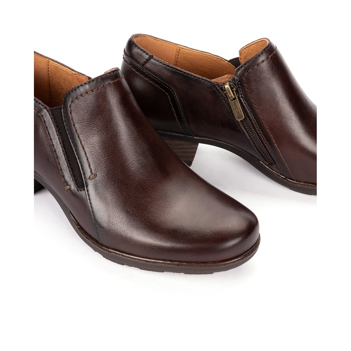Chaussures montantes cuir Utiel caoba, PIKOLINOS