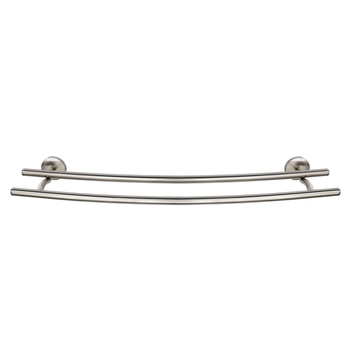 Porte serviette mural 2 barres CUBA argent mat, WENKO