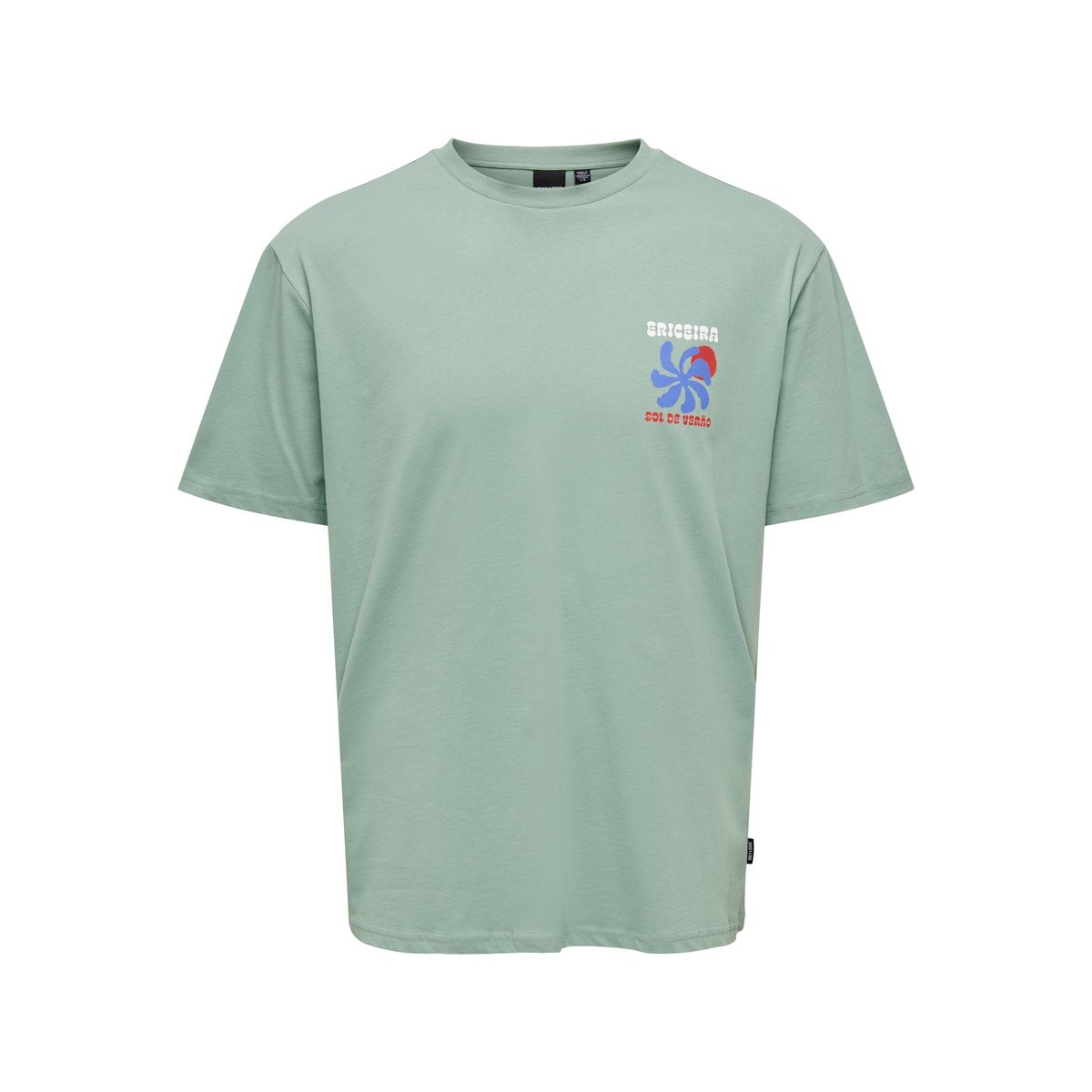 T-Shirt chinois green, ONLY & SONS JUNIOR