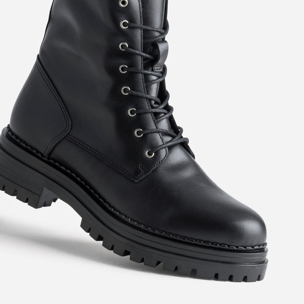 Boots en cuir ESTALA noir, ERAM