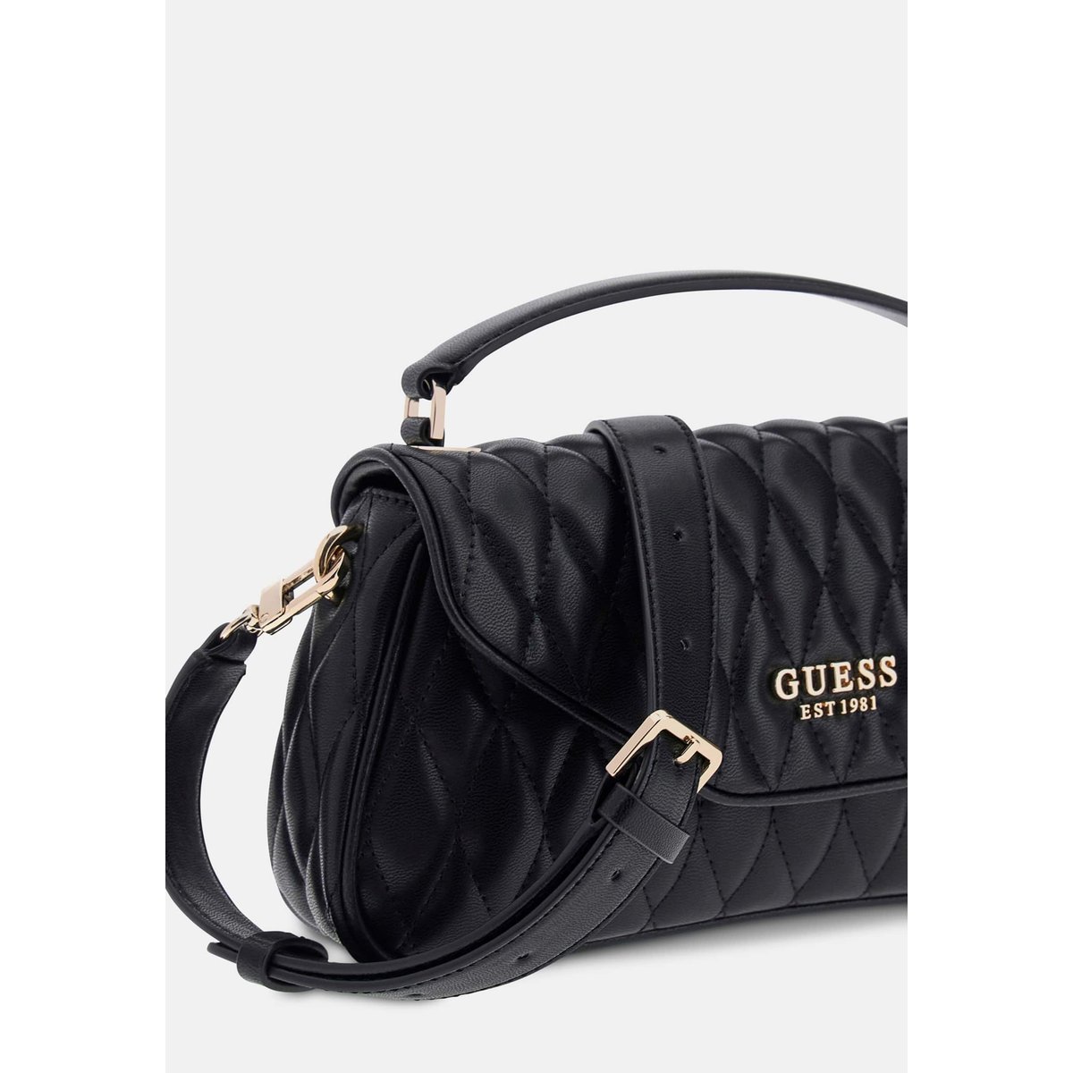 Sac À Main Valla Surpiqué noir, GUESS