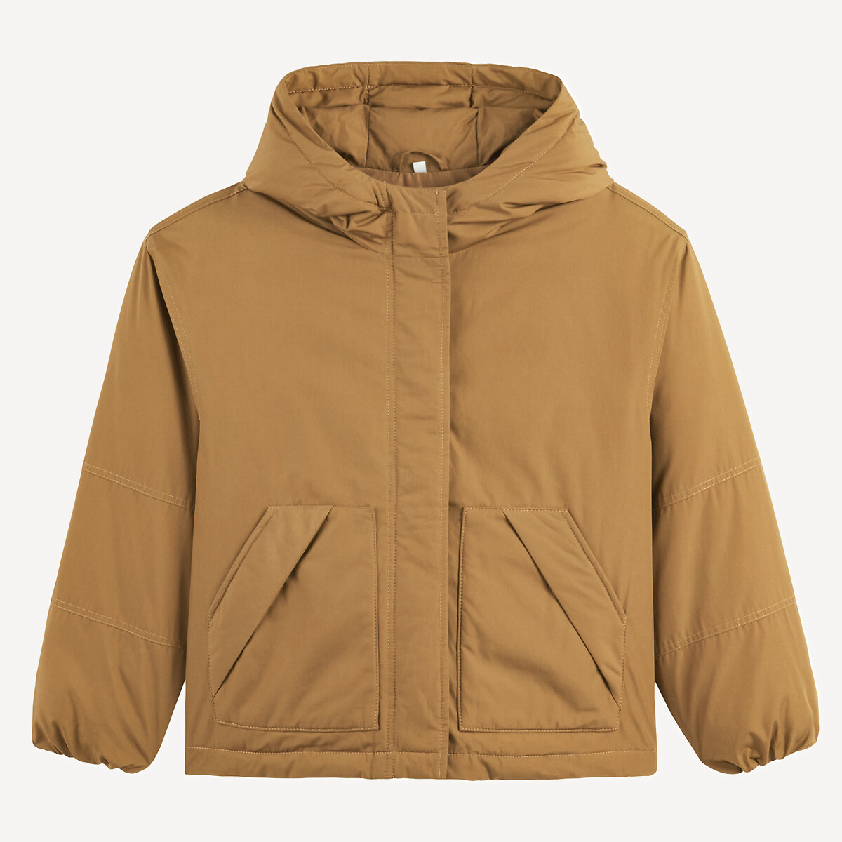 Warm Quilted Padded Jacket with Hood khaki, LA REDOUTE COLLECTIONS
