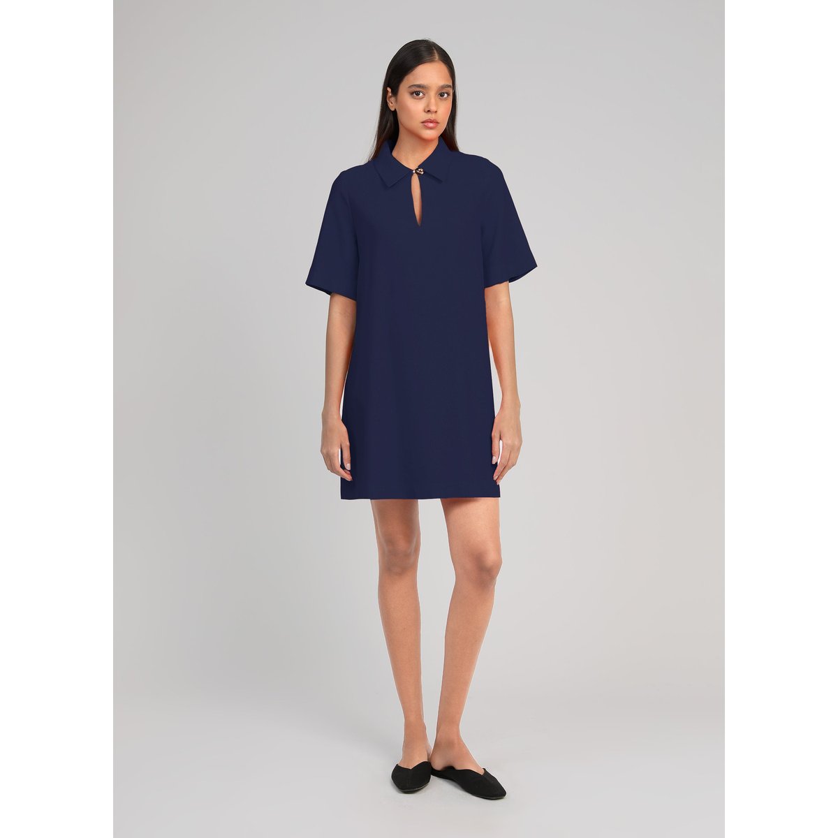 Robe Courte MAPAULA marine, AN'GE