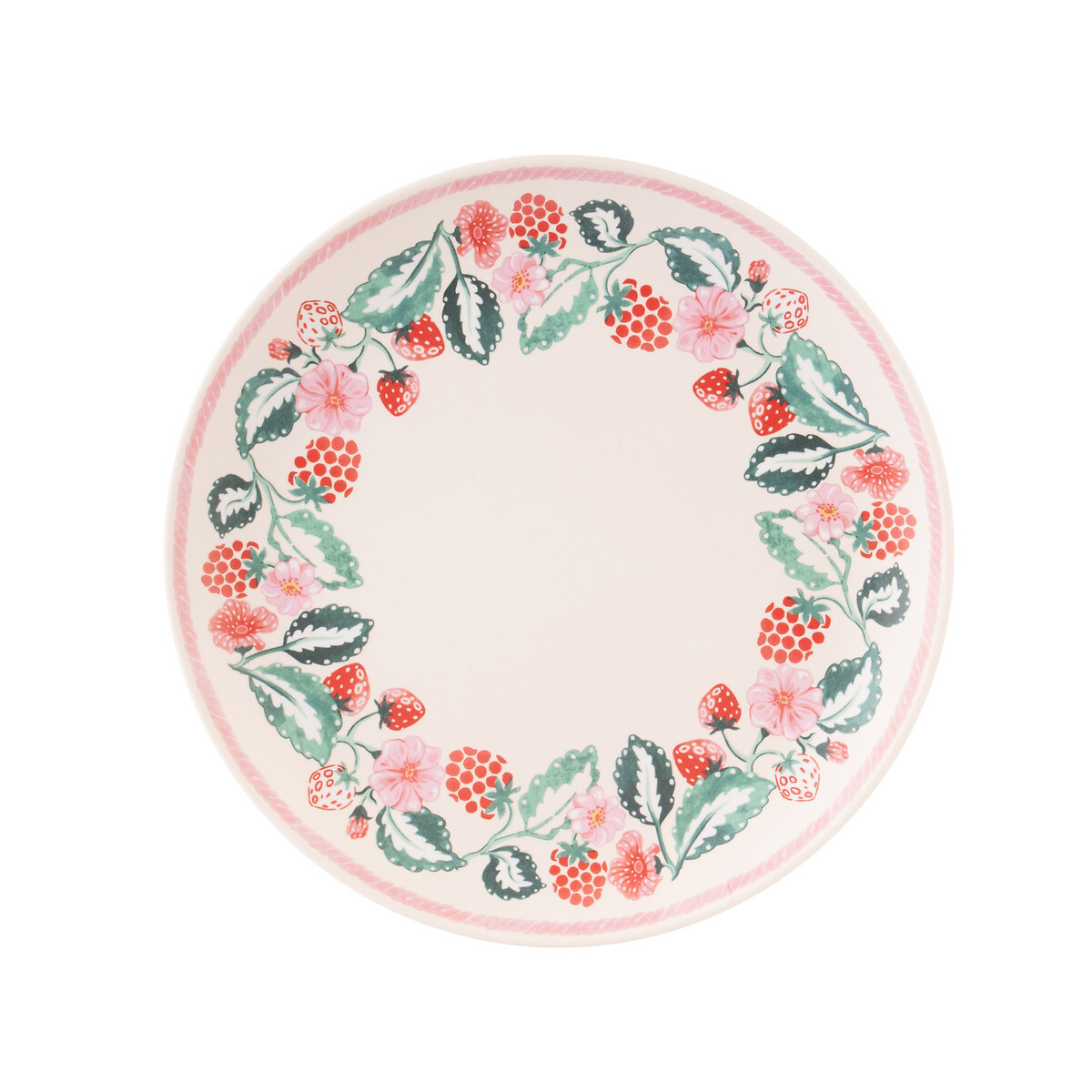 Set of 4 Raspberry Melamine Dinner Plates pink, CATH KIDSTON
