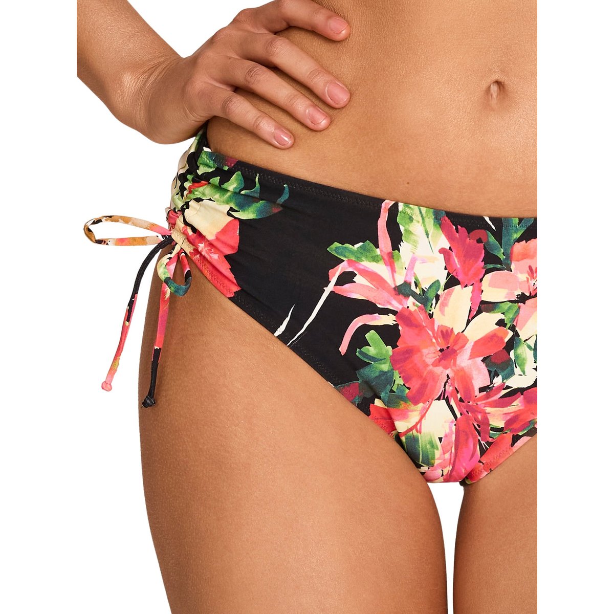 Bas maillot slip de bain taille haute TROPICO noir, SELMARK MARE