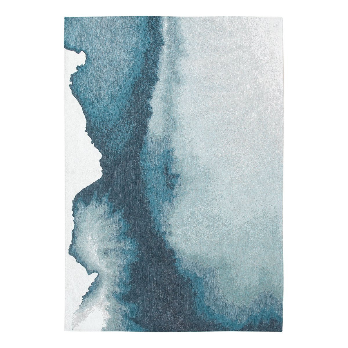 Tapis intérieur/extérieur tissé plat BLUE MIRAGE - Louis de Poortere bleu, NOVATREND