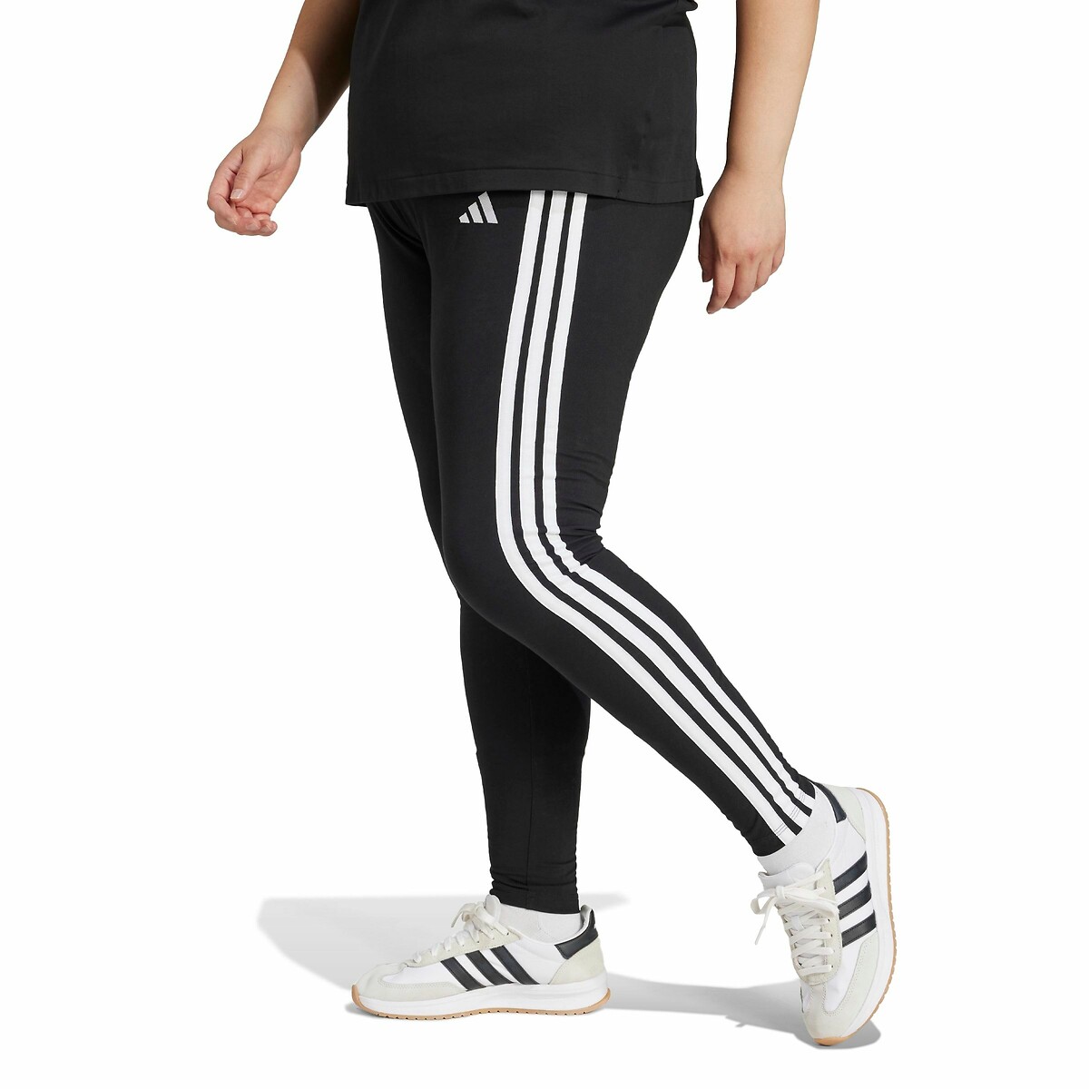 Legging Essentials 3-Stripes (grande taille) noir, ADIDAS SPORTSWEAR