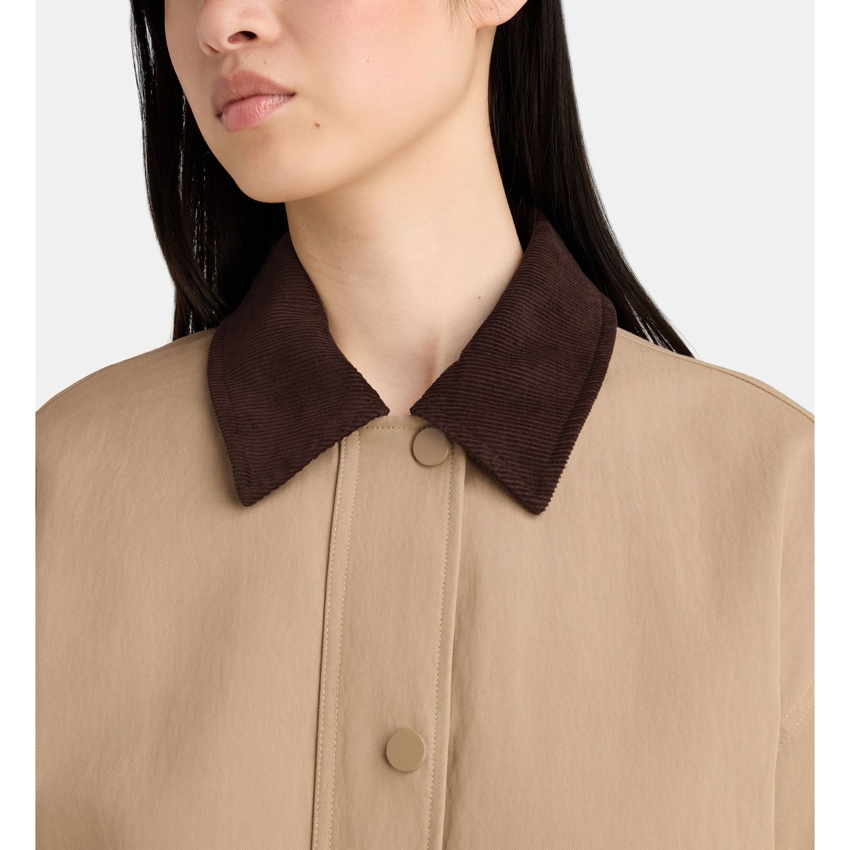 Parka de chasse omer col velours beige moyen, JODHPUR