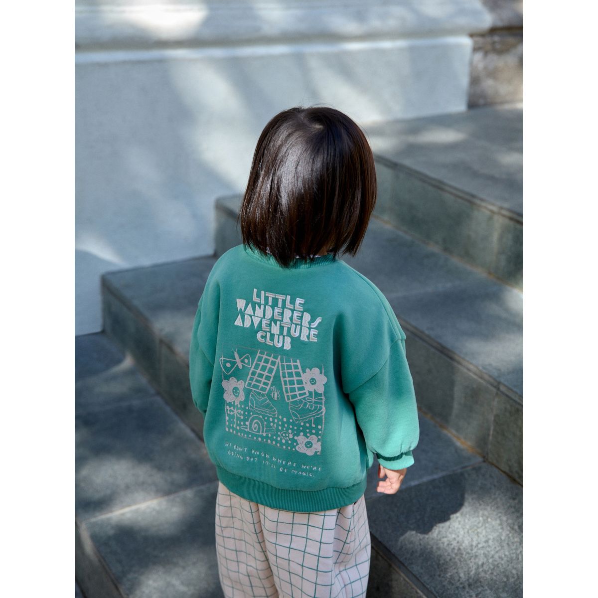 Ensemble sweat et pantalon bouffant club des petits vagabonds verts, NEXT