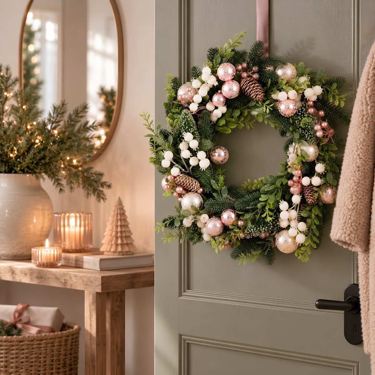 Couronne rose, MICA DECORATIONS