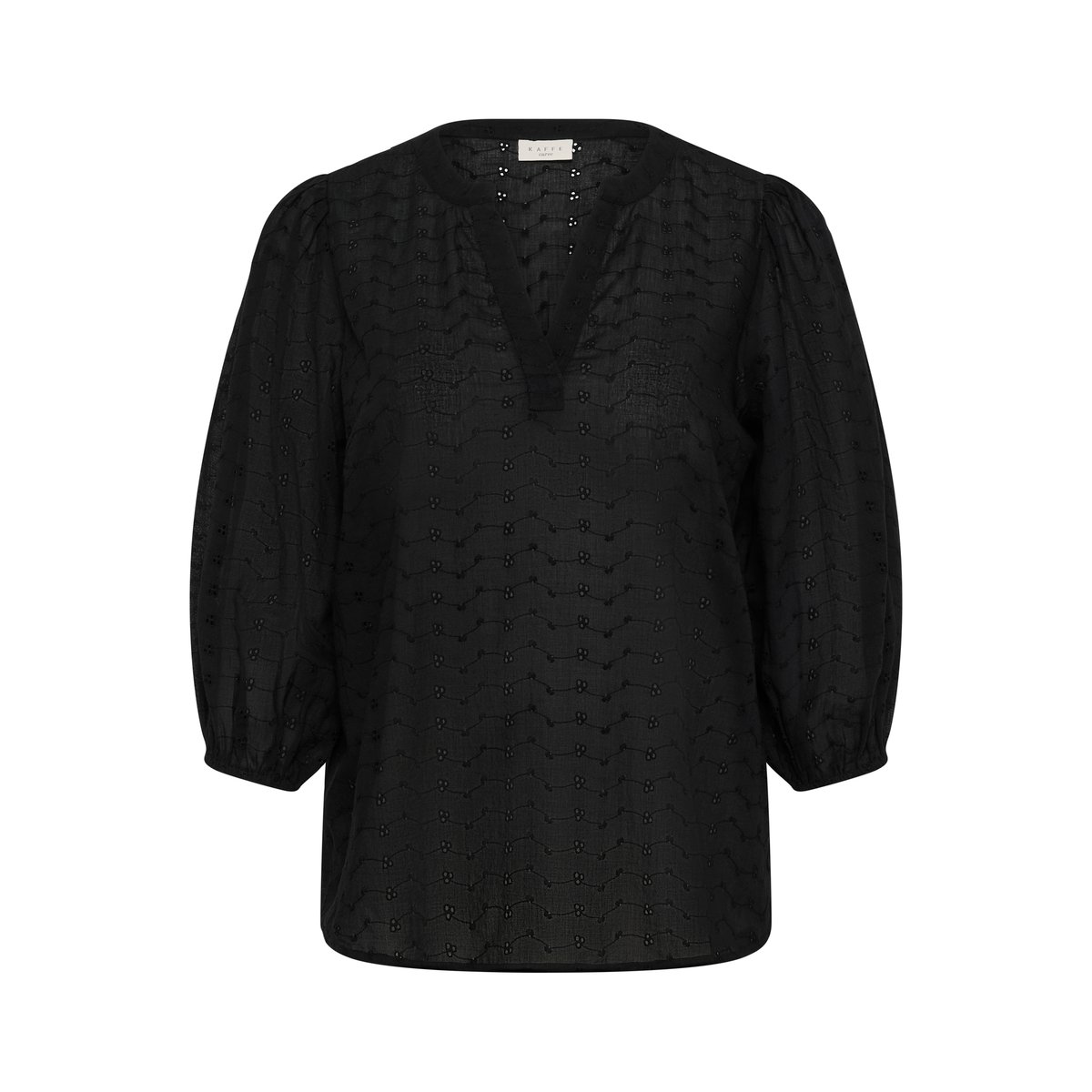 Blouse à manches longues noir black, KAFFE CURVE