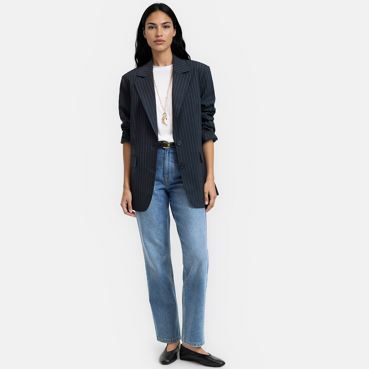 Jean droit taille standard bleu stone, LA REDOUTE COLLECTIONS
