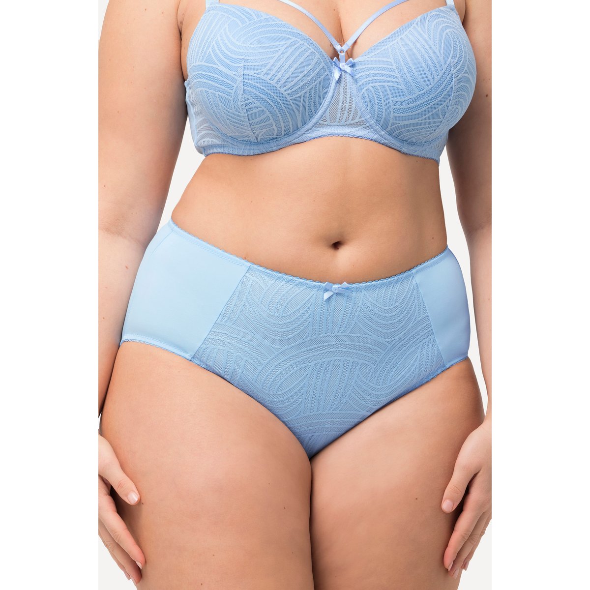 Culotte midi en microfibres bleu clair, ULLA POPKEN