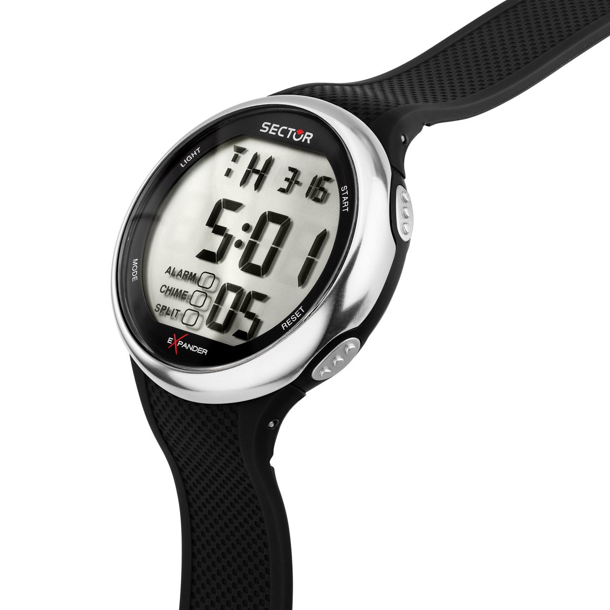 Montre EX-17, digital noir, sunray, SECTOR
