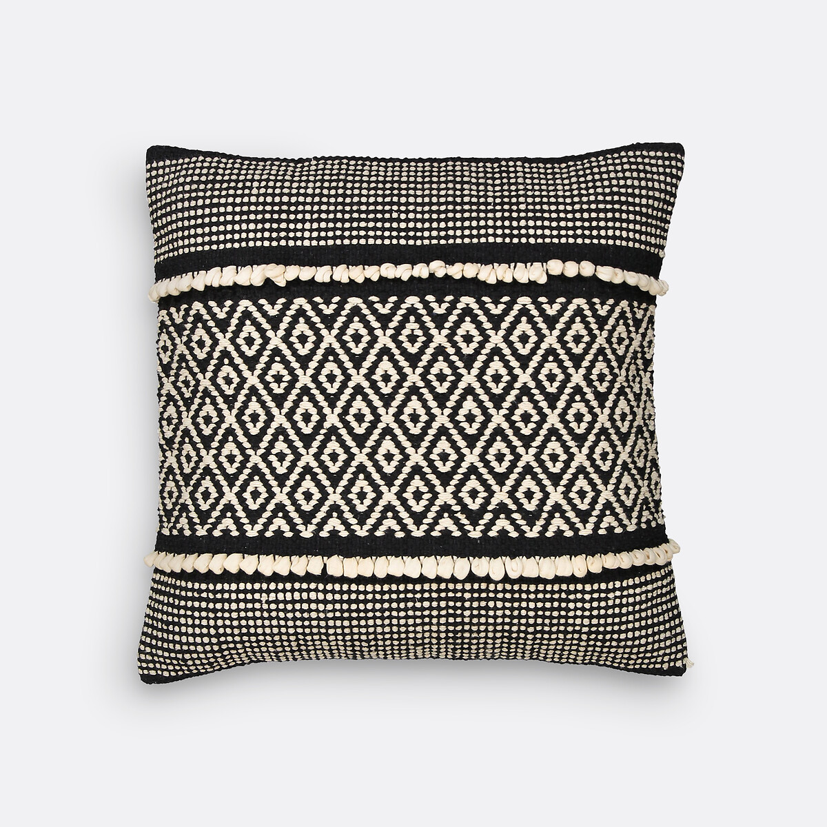 Housse de coussin CURICO naturel/noir, LA REDOUTE INTERIEURS