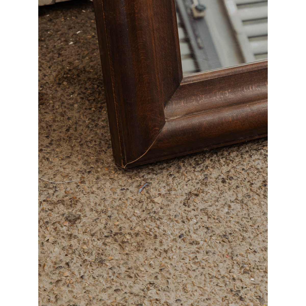 Grand miroir en bois Georges N°1231 - Bon état bois foncé, DEBONGOUT