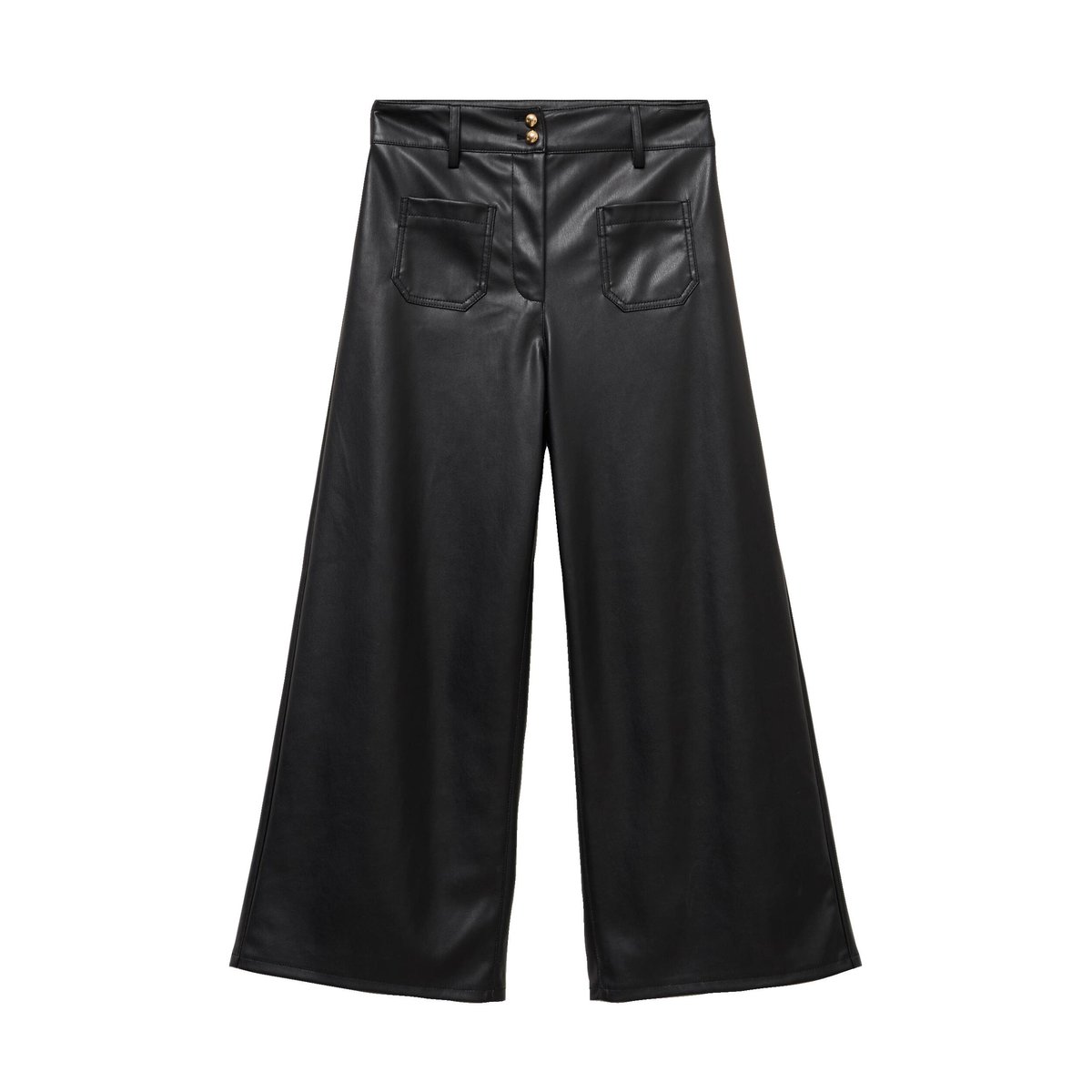 Pantalon bootcut 3/4 taille haute noir, CACHE CACHE