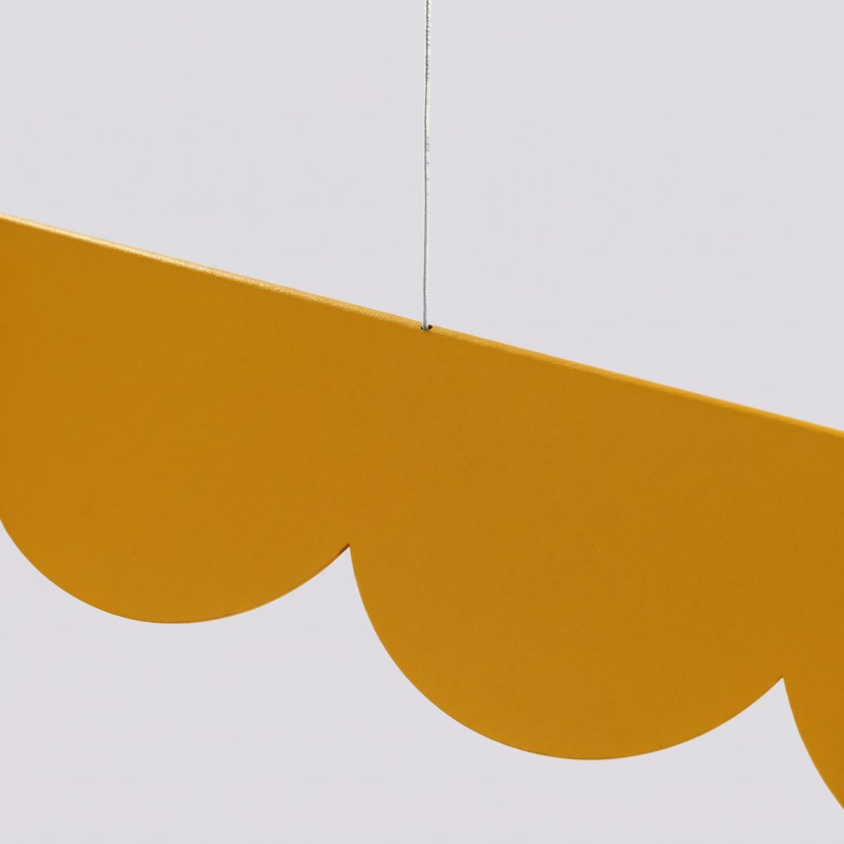 Suspension Aluminium Jaune LED 1 Biscuit jaune, EDEN