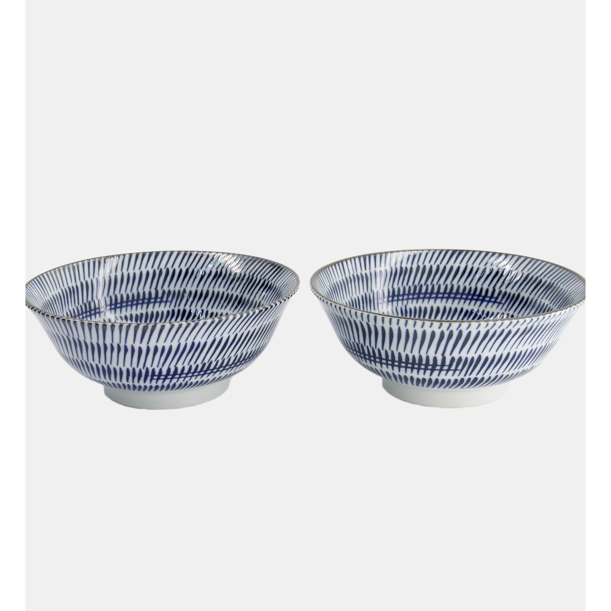 Coffret de 2 bols à ramen bleu et blanc, TOKYO DESIGN STUDIO