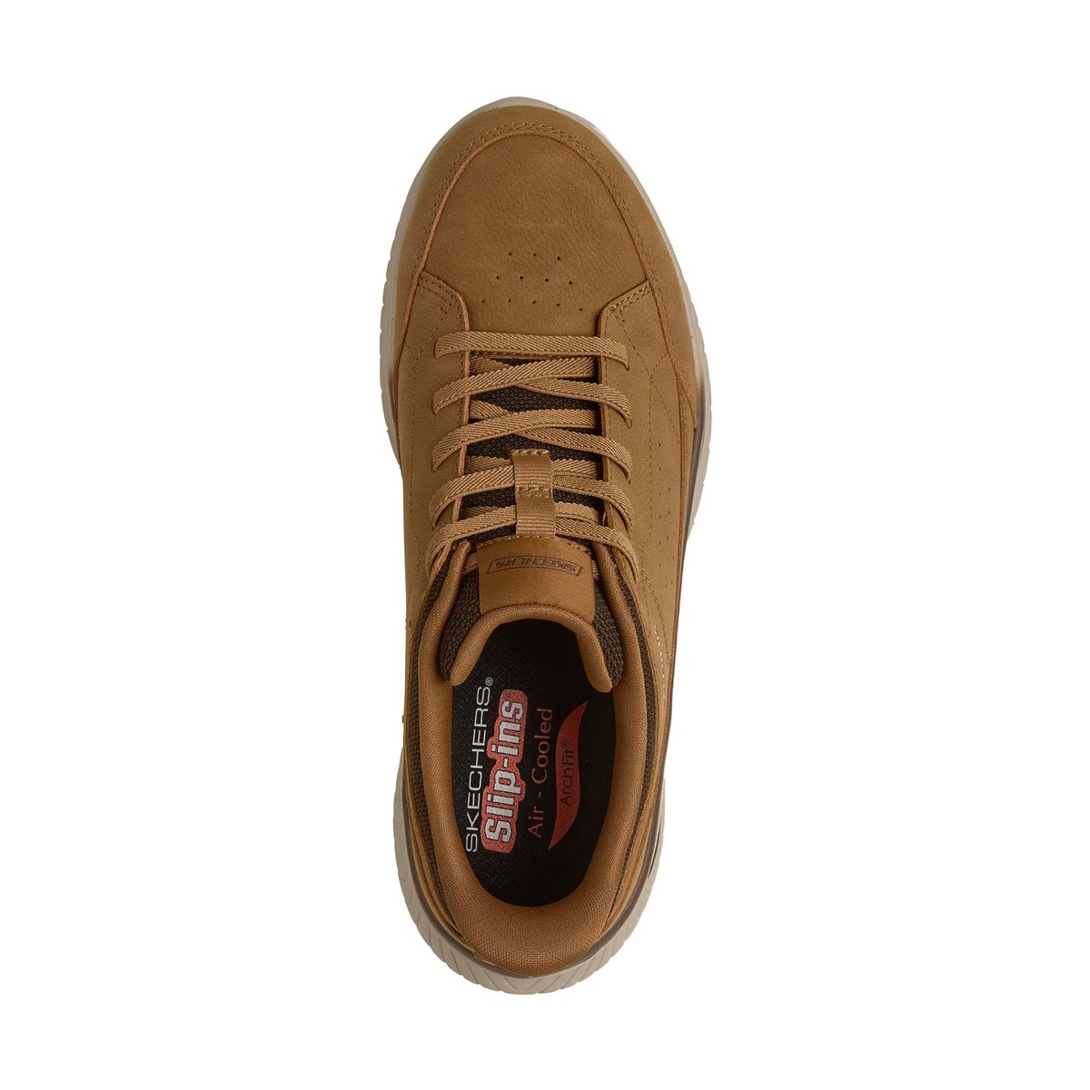 Basket Cuir Arch Fit Crosser-felix marron clair, SKECHERS