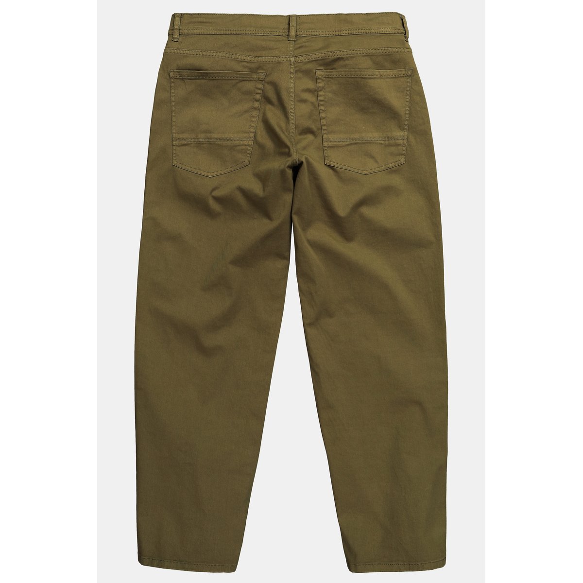 Pantalon en sergé, 5 poches vert sapin, STHUGE