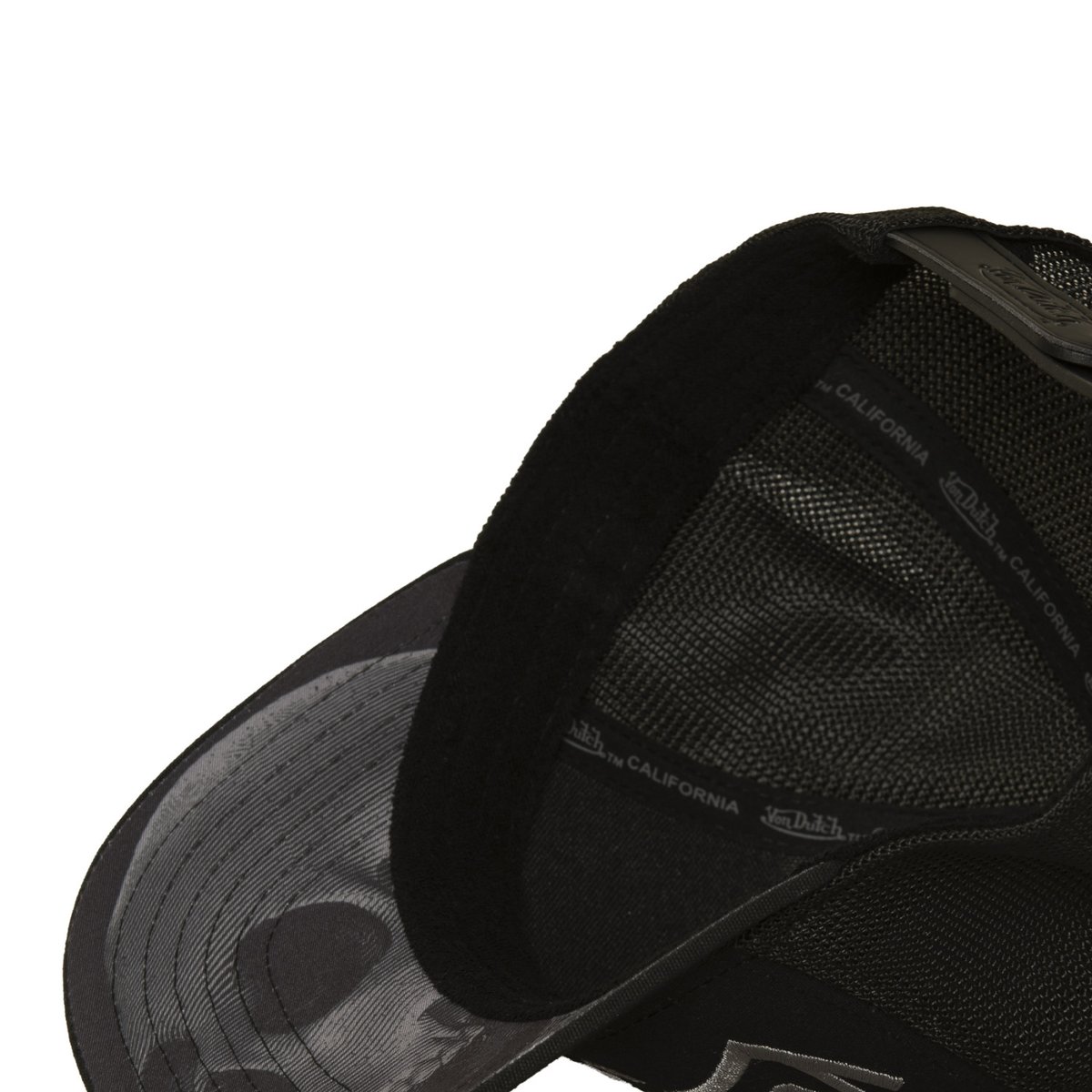 Casquette Trucker S-CURVED noir/gris clair/blanc, VON DUTCH