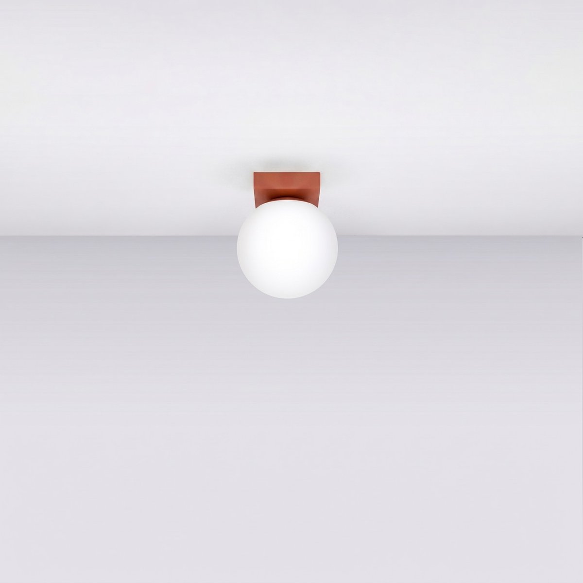 Plafonnier Acier Ocre Rouge G9 1 Yoli ocre rouge, EDEN
