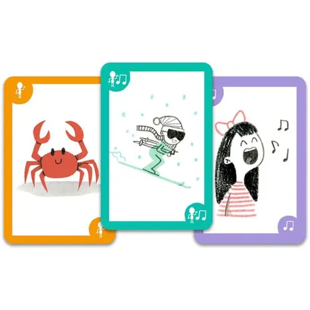 Jeu de cartes Puick Puick couleur unique, DJECO