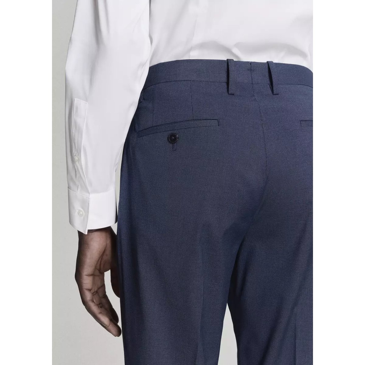 Pantalon costume Parí super slim-fit bleu encre, MANGO MAN