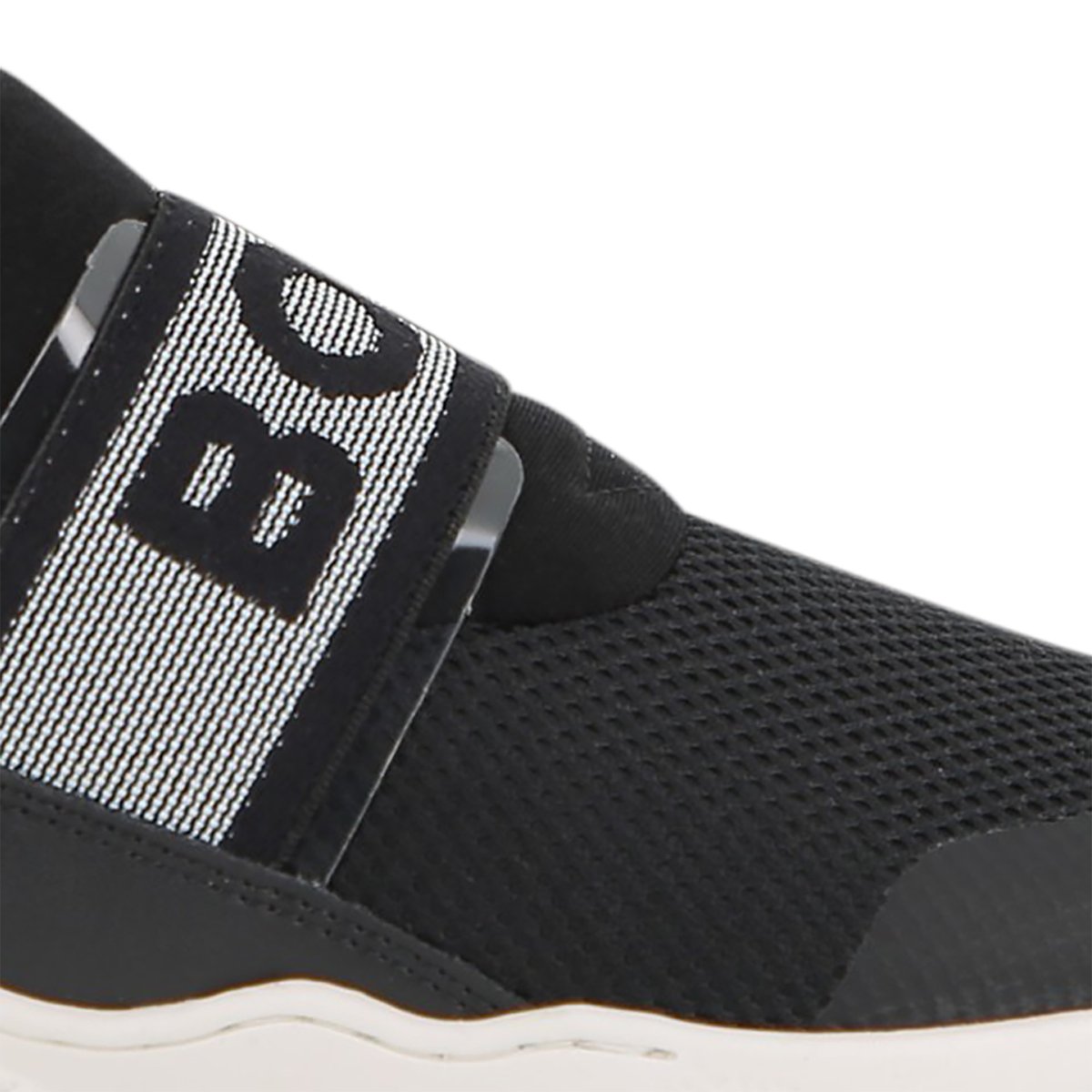 Baskets en cuir de vachette black, BOSS KIDSWEAR