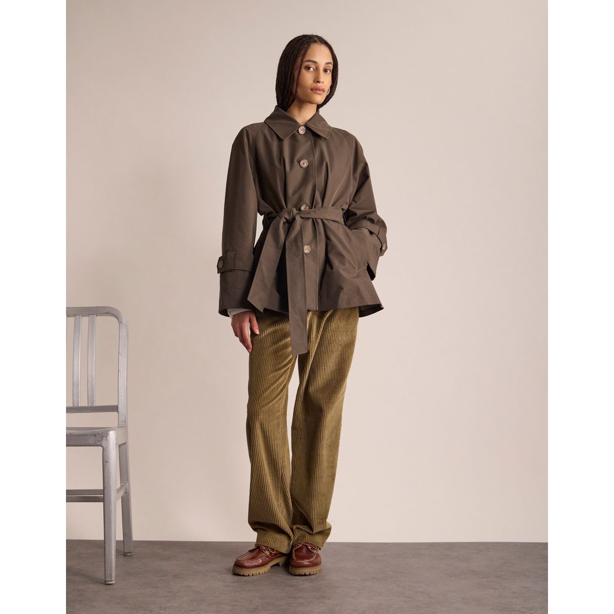 Trench-coat Tess khaki, INES DE LA FRESSANGE PARIS