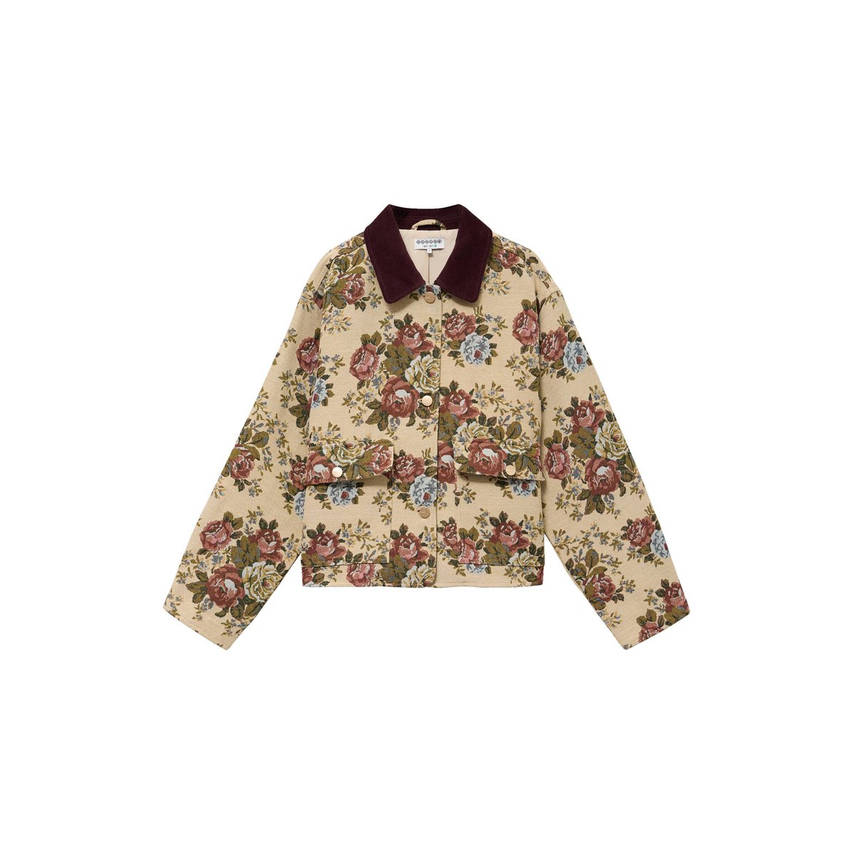 Veste manches longues doublée beige, BONOBO