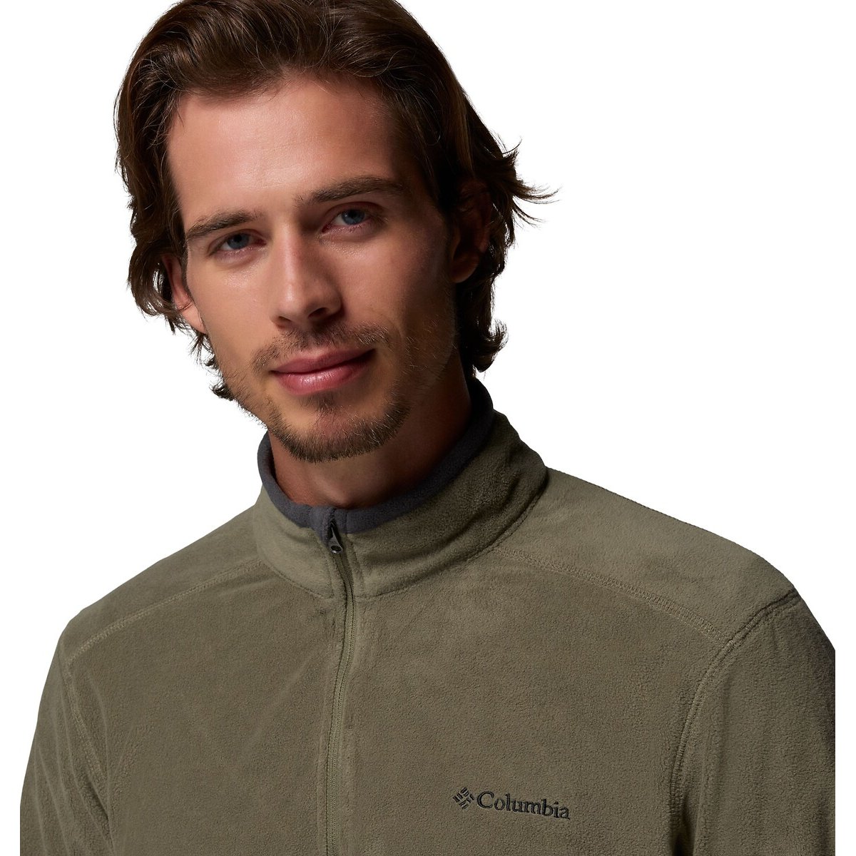 Klamath High Neck Zipped Fleece dark green, COLUMBIA