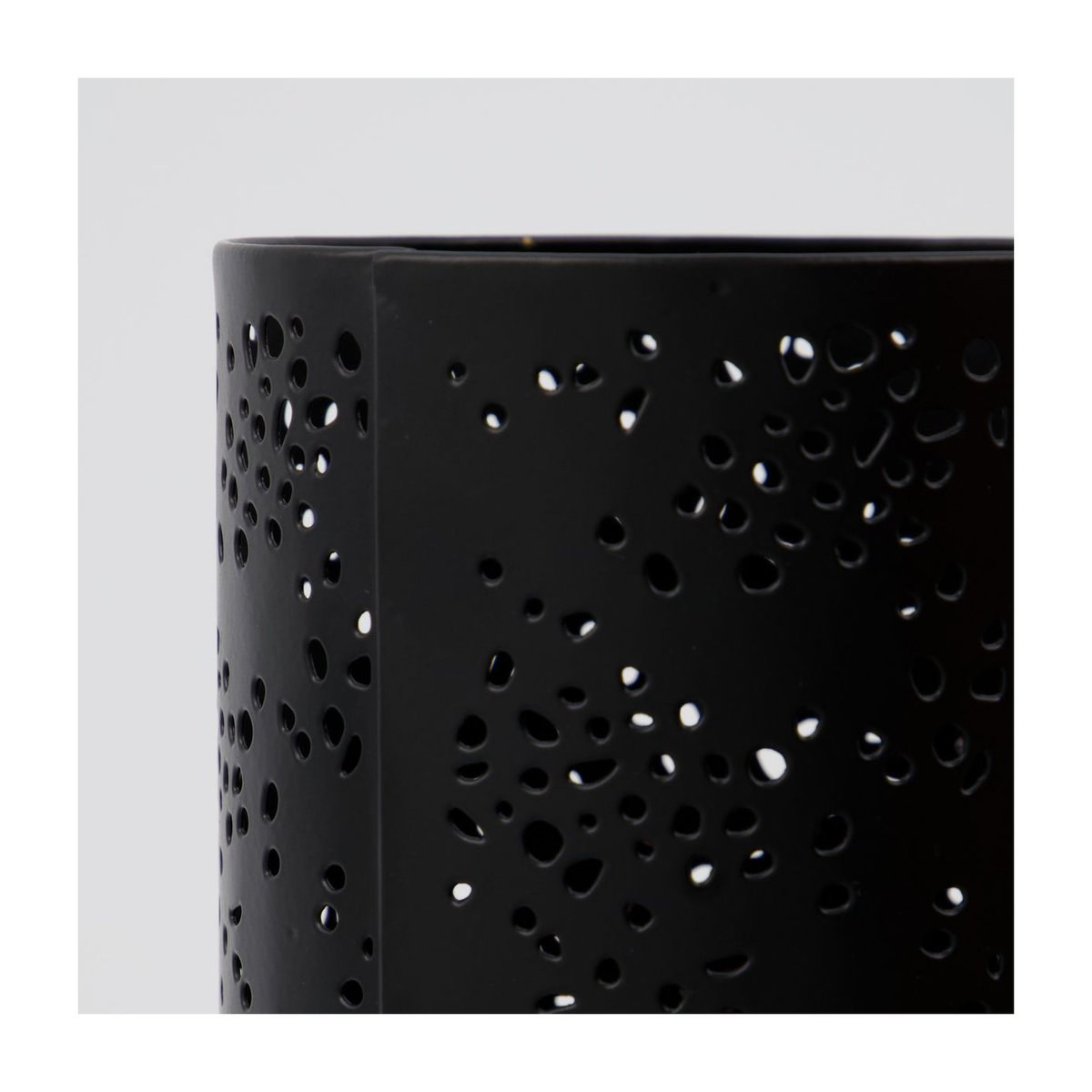 Photophore Rando h 13 cm noir, HOUSE DOCTOR