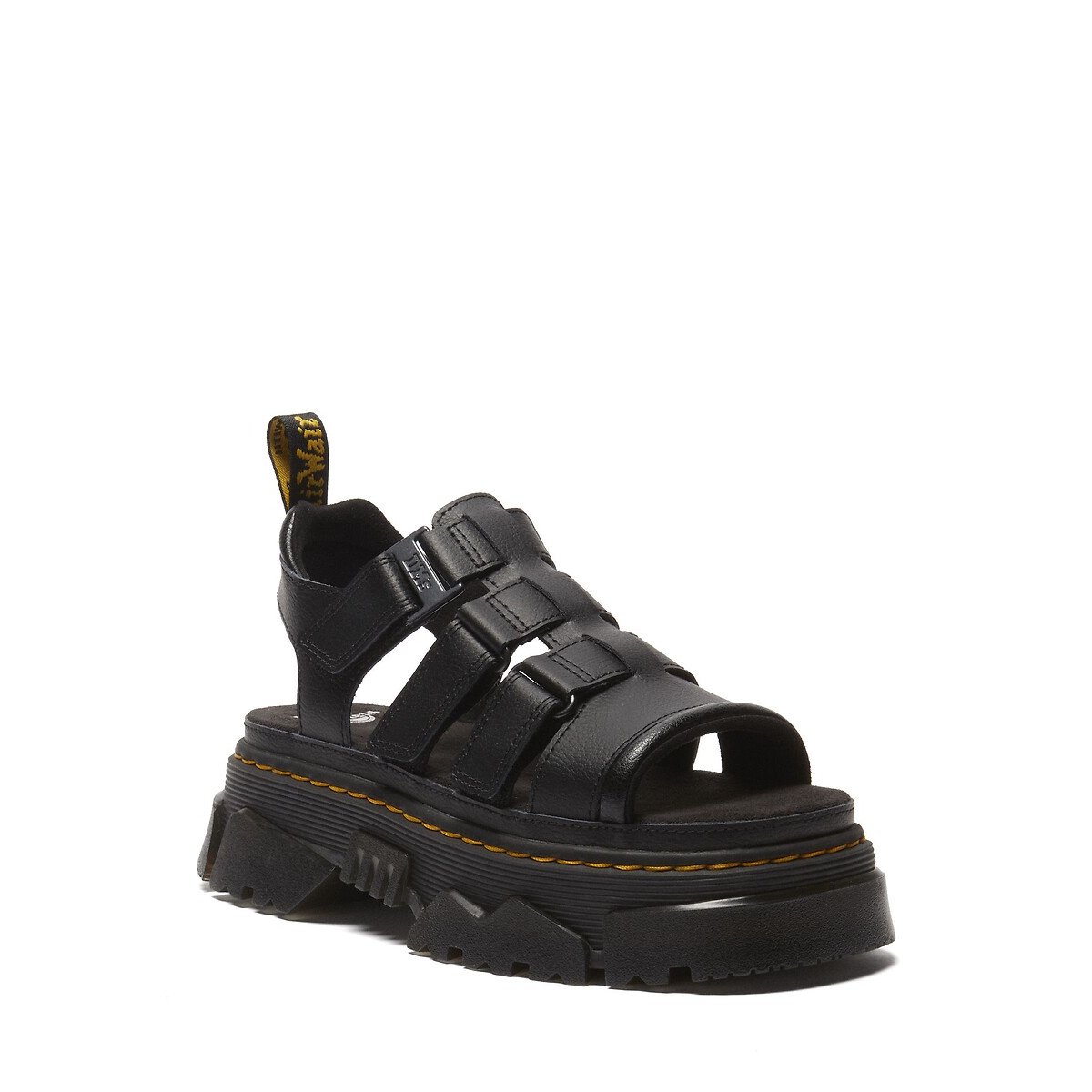 Plateausandalen in Athena leer Mattison zwart, DR. MARTENS