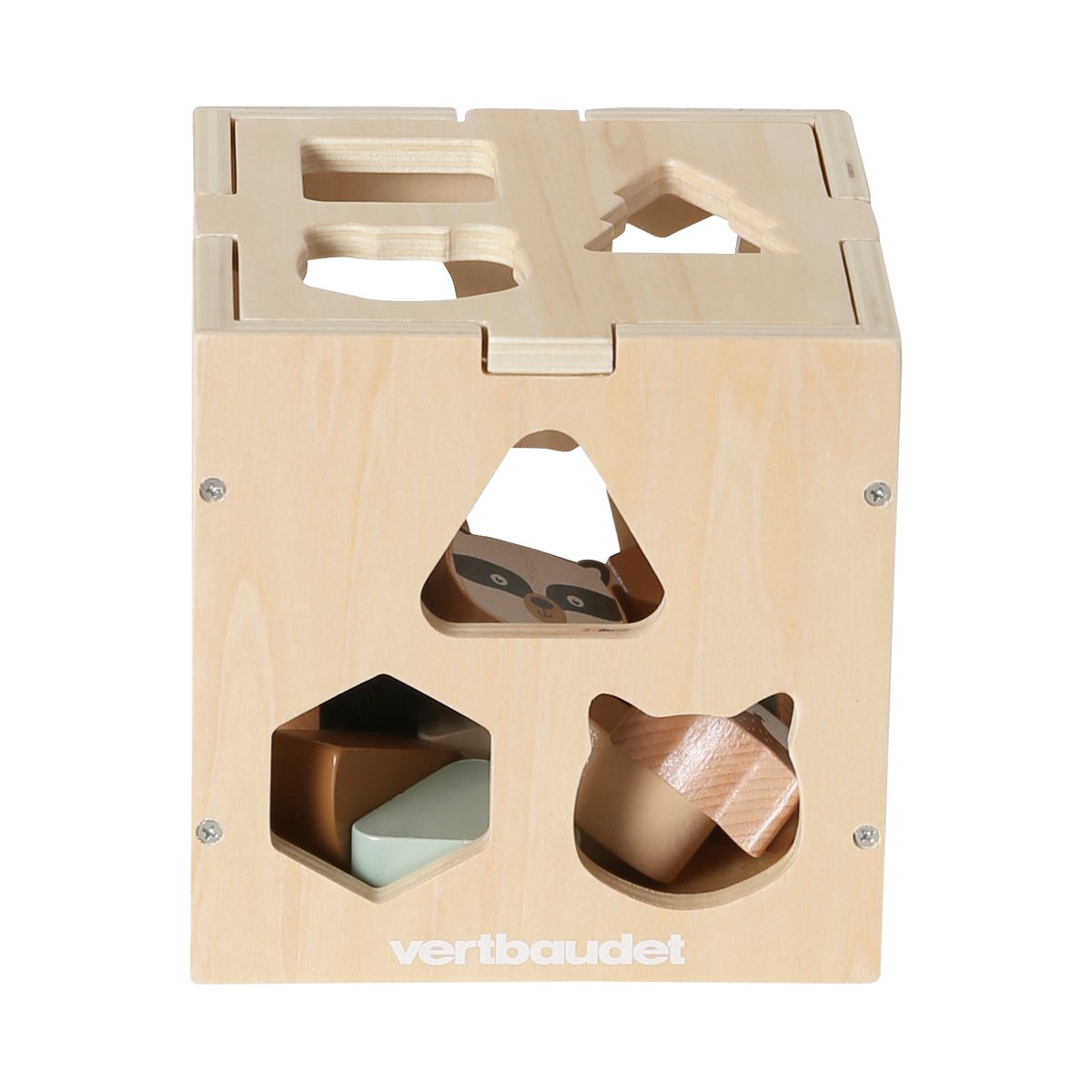 Boîte des animaux à encastrer GREEN FOREST en bois multicolore, VERTBAUDET