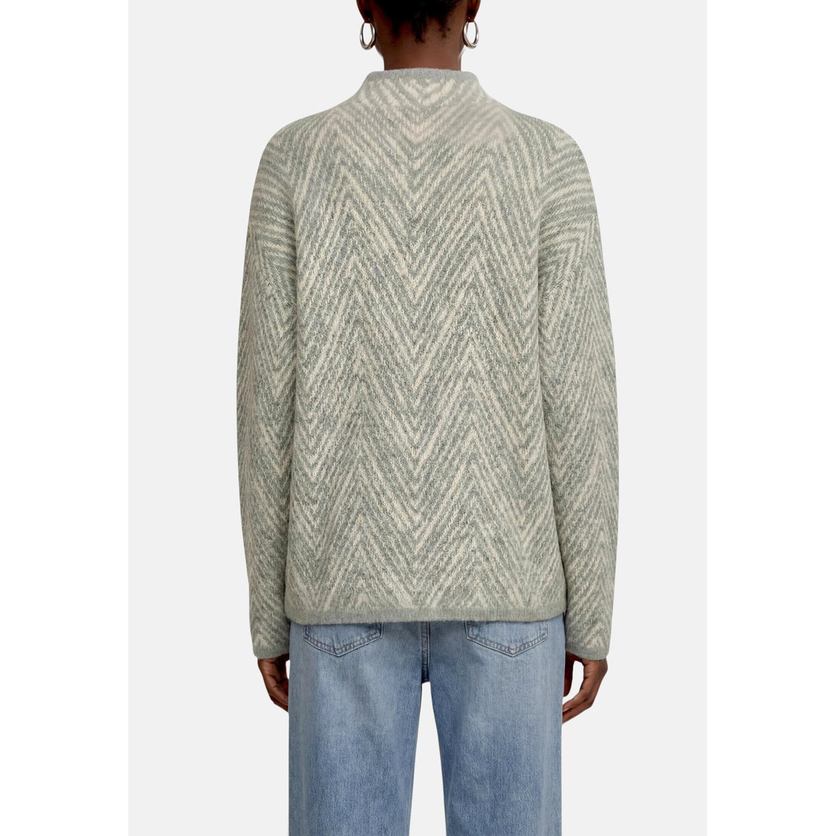 Pull-over en maille à motifs beige/grey, ZERO