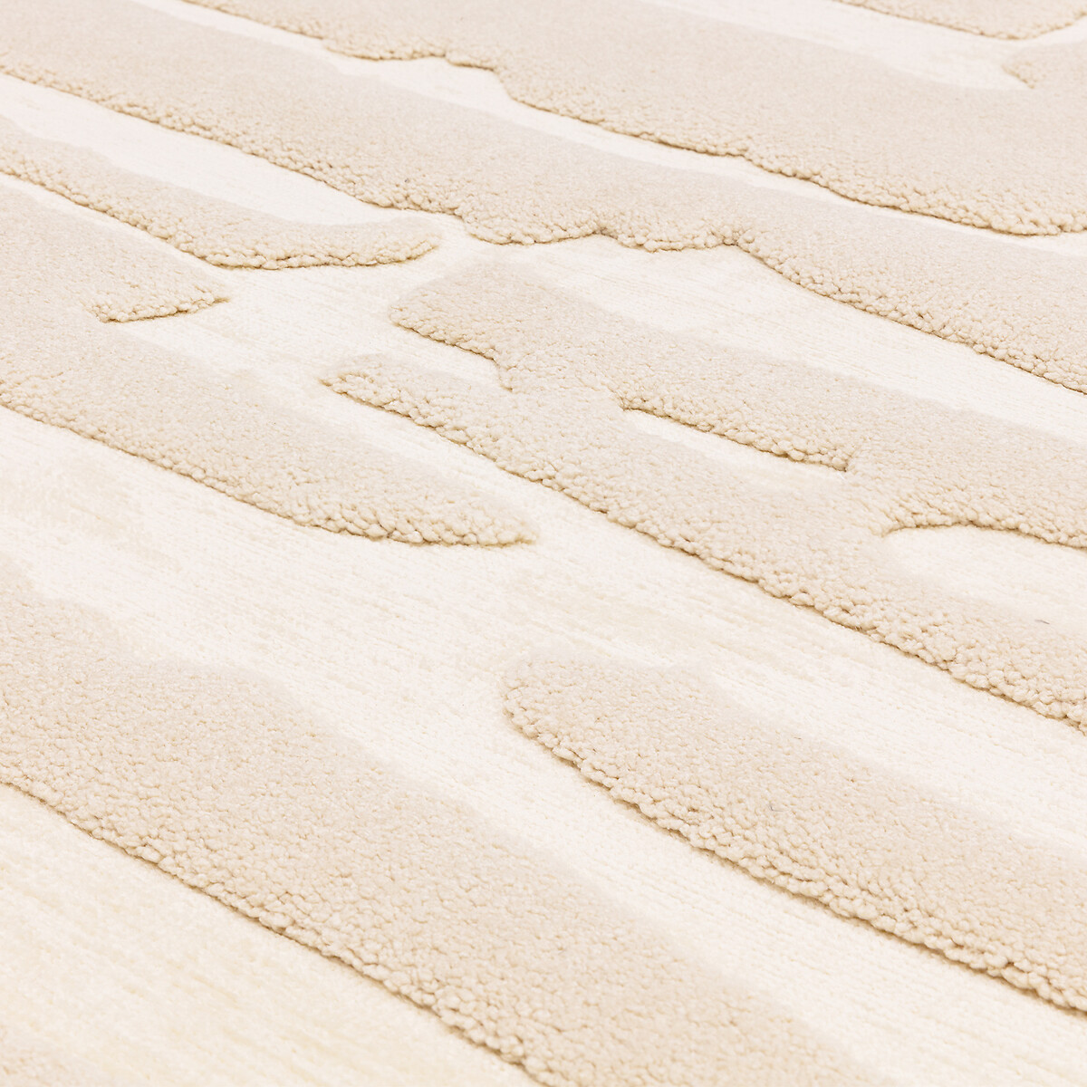 Scandi 3D Carved Abstract Rug ivory, ÉDITÉ