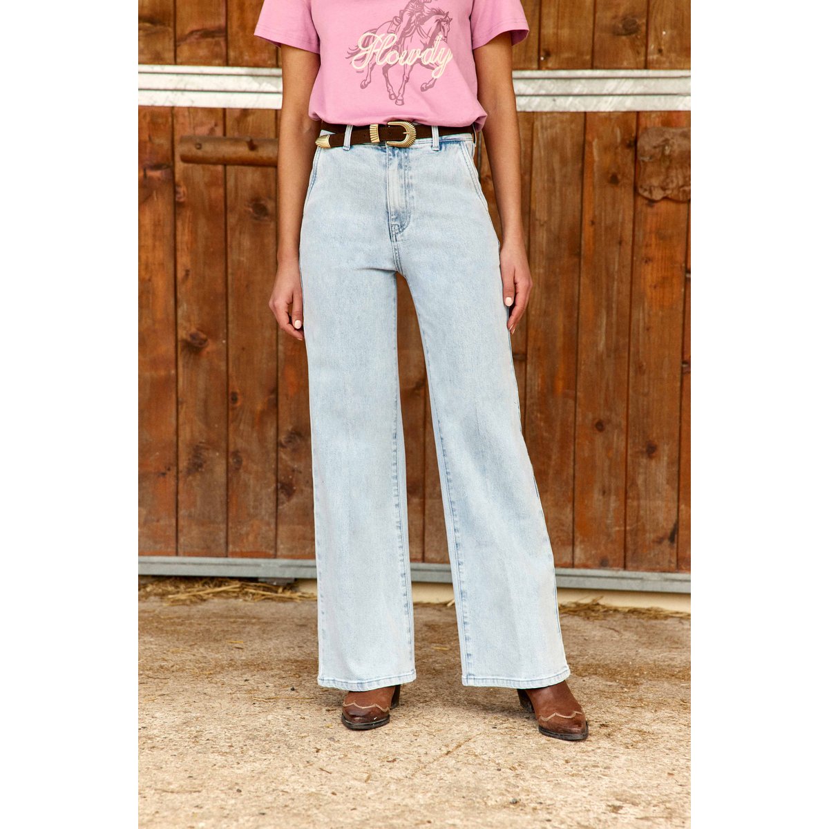 Jean uni PETRONA 86-double stone, LA PETITE ETOILE