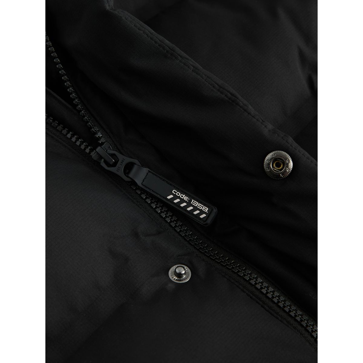 Long manteau rembourré imperméable noir, NEXT