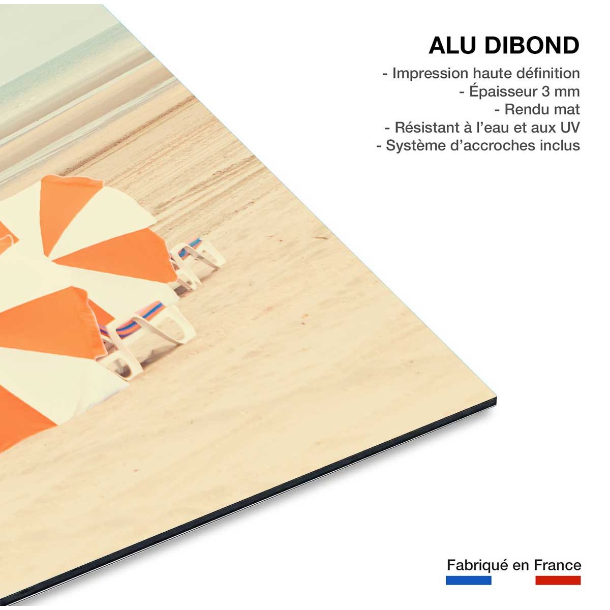 tableau sunny orange tableau alu dibond, HEXOA