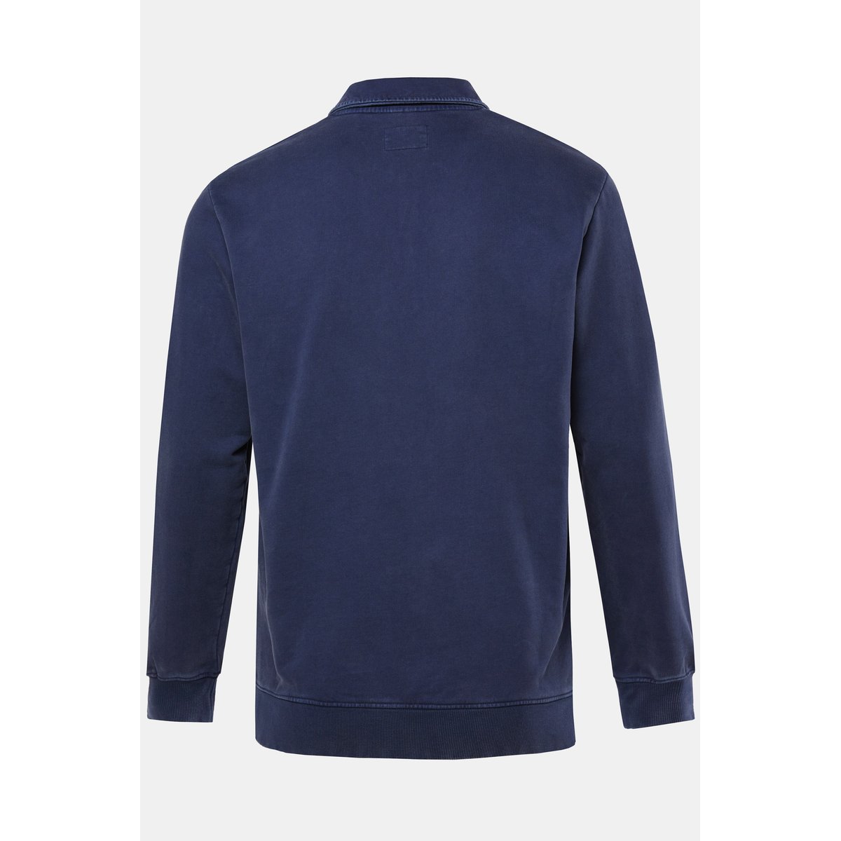 Sweat-shirt, col polo bleu nuit mat, JP1880