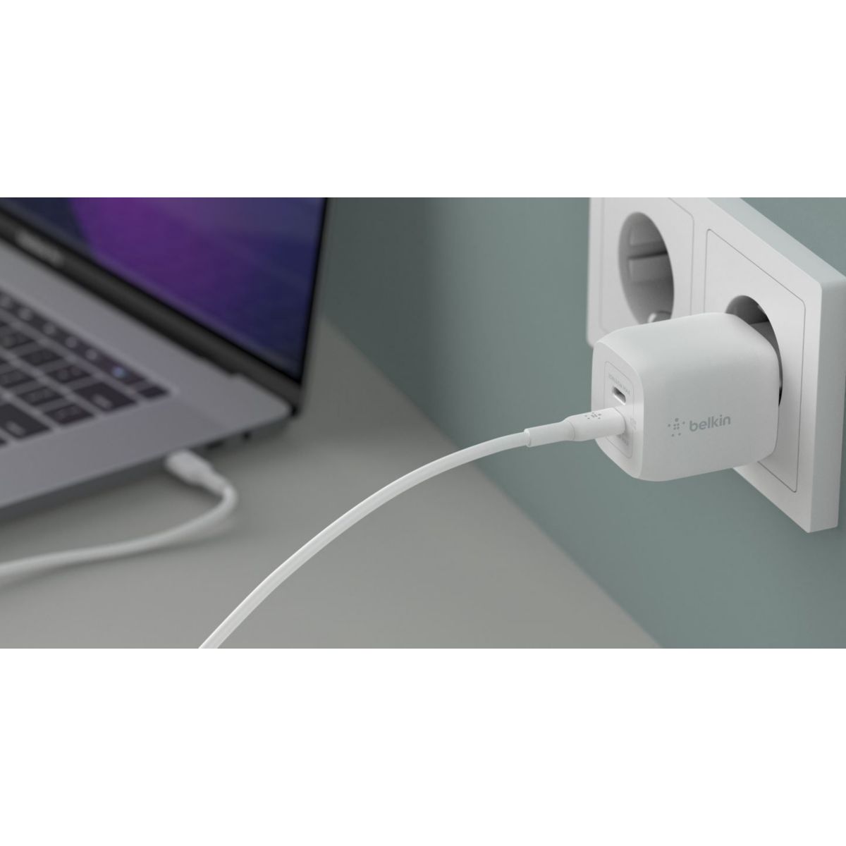 Chargeur USB-C 45W Blanc blanc, BELKIN